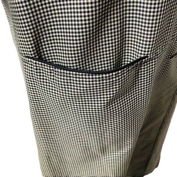 Vintage Canadian Maid Gray Plaid Overcoat Jacket Button Trench Nylon Coat Size L - Picture 11 of 12